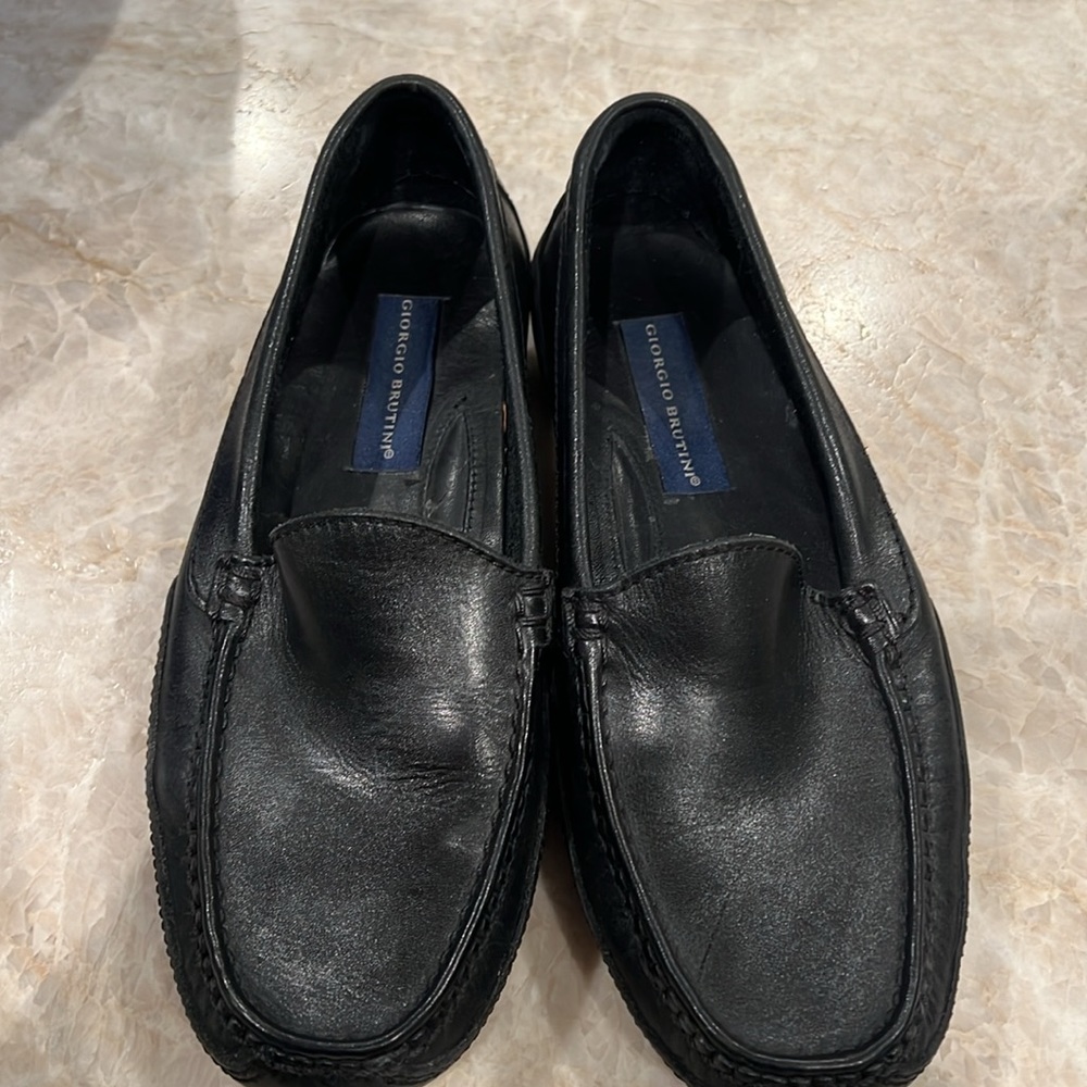 Giorgio Brutini Loafers Men's Size 7D Black Slip On Black Business Casual - Picture 1 of 8